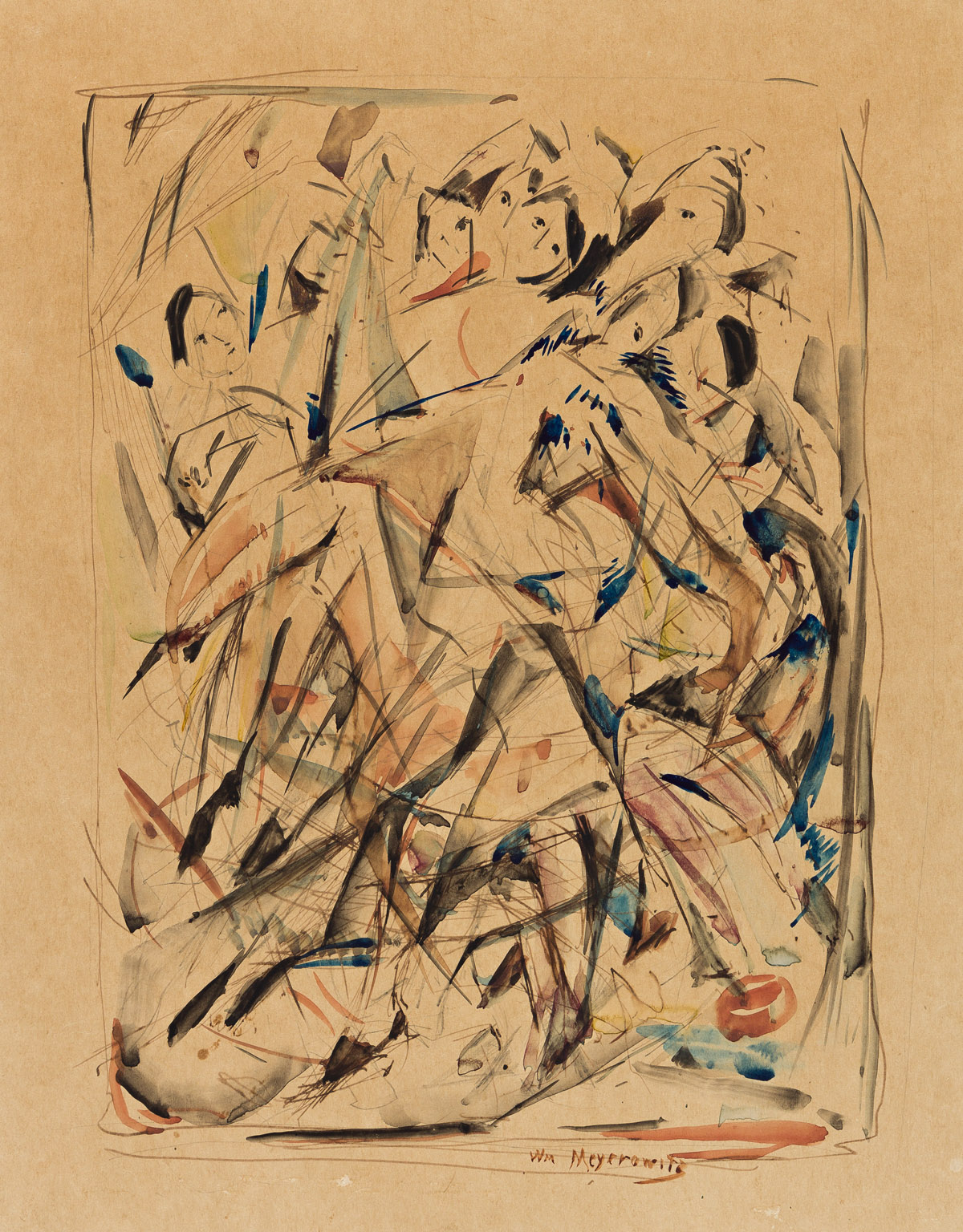 WILLIAM MEYEROWITZ (1887-1981) Figural Movement.